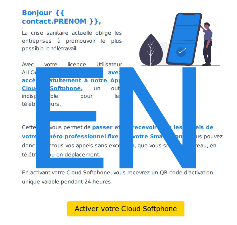 Cloud Softphone ALLOcloud emailing