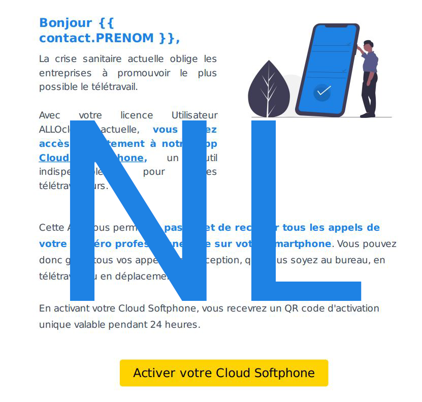 Cloud Softphone ALLOcloud emailing