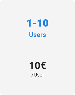 1 - 10 users